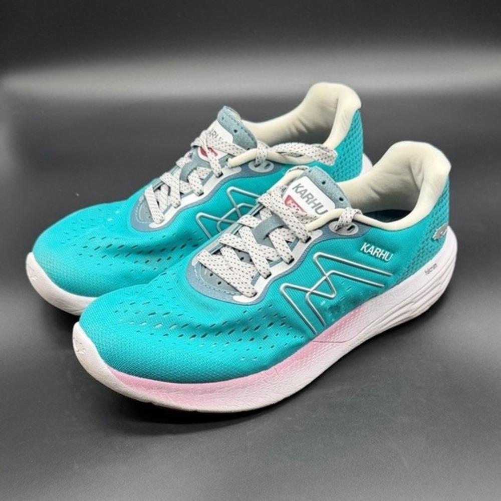 Karhu Ikoni Ortix Women's Running Shoes Teal Pink Size 9.5‎